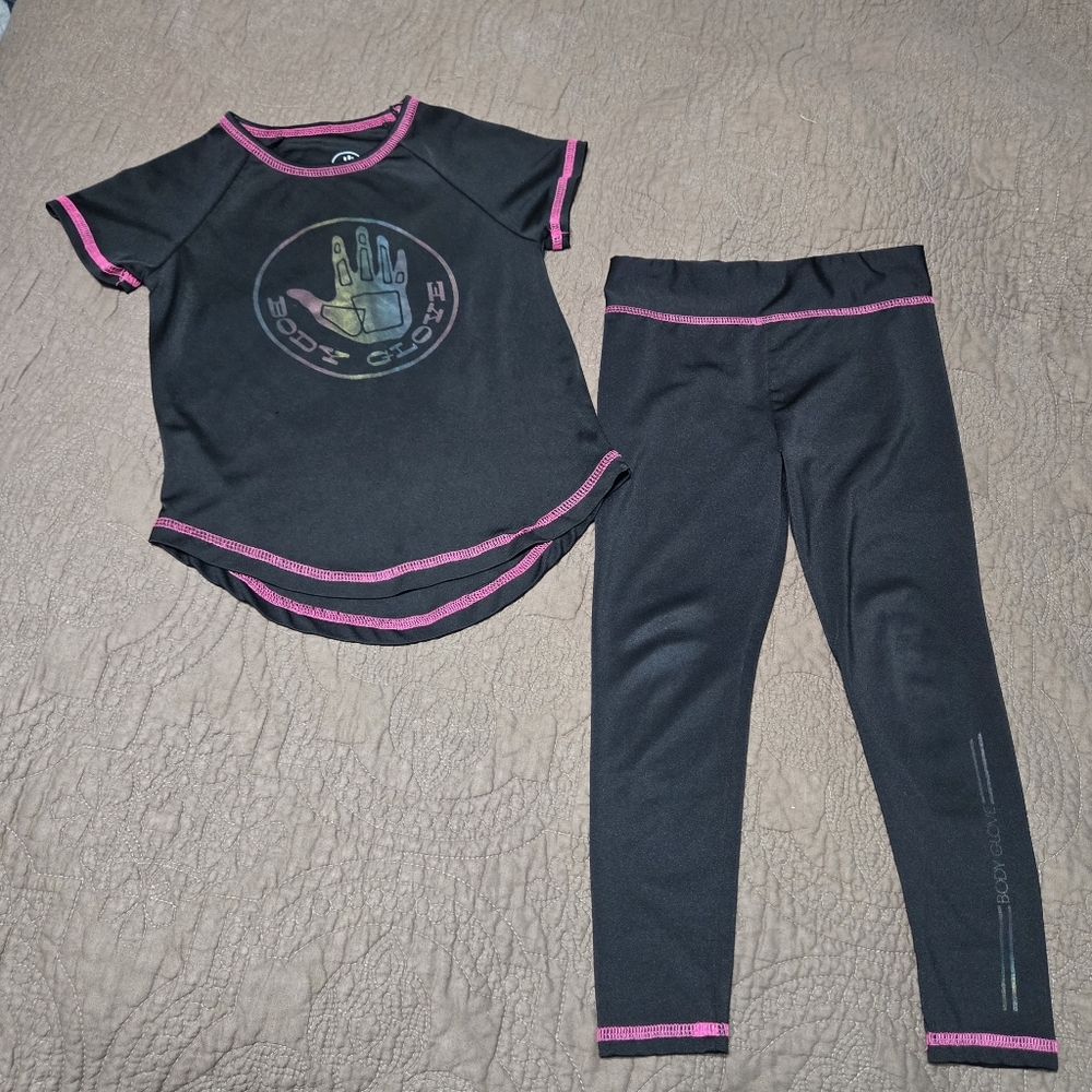 Body Glove Rash Guard, Top and Bottom Set, kid size 4